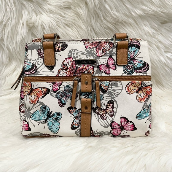 Rosetti Handbags - Rossetti White Butterfly Shoulder Handbag